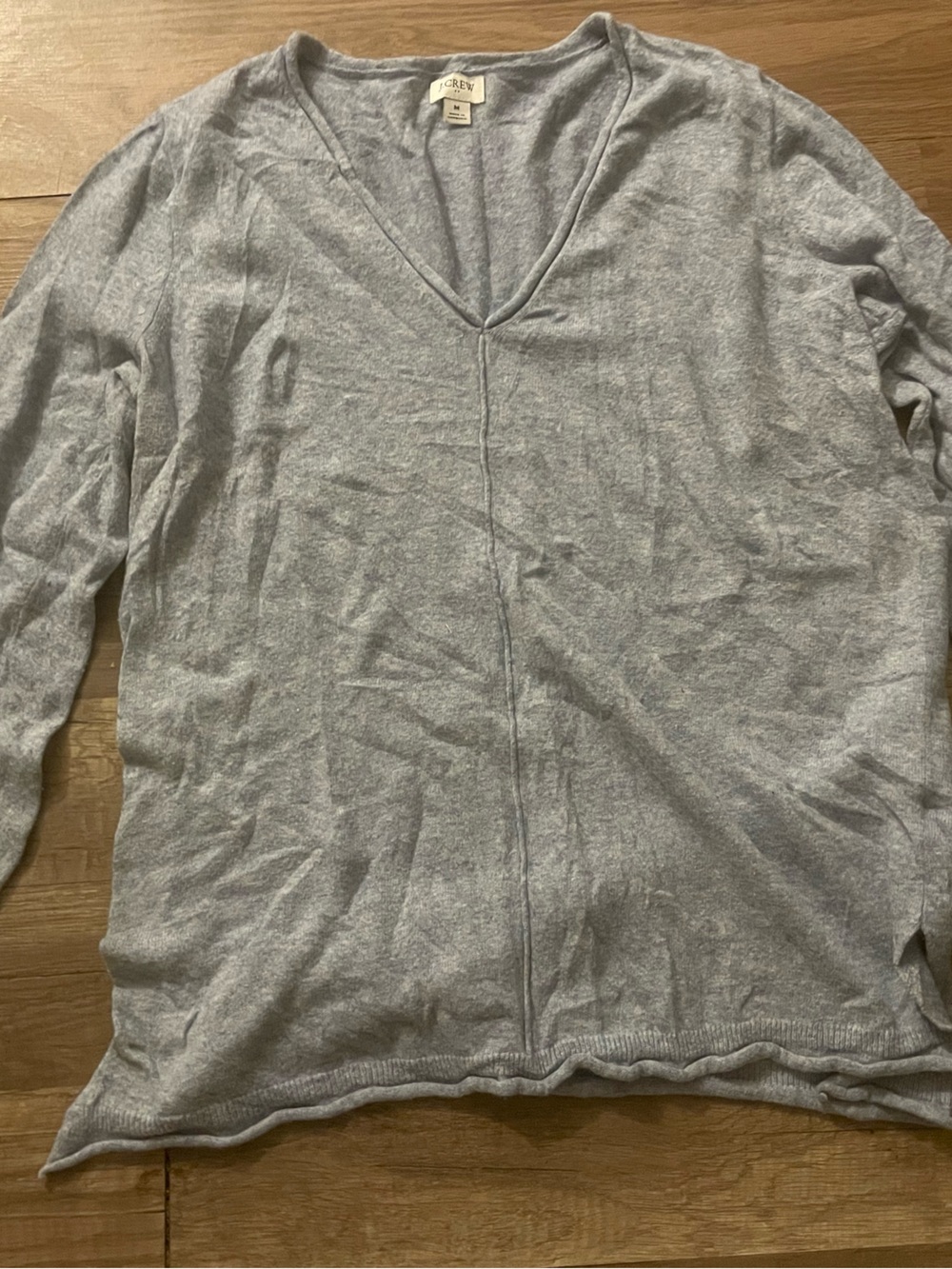 J. Crew Men’s Heather Gray V-Neck Sweater
